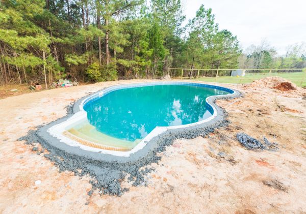 Pool Landscape Leveling in Glen Allen