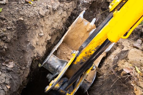 Downspout Trenching in Glen Allen