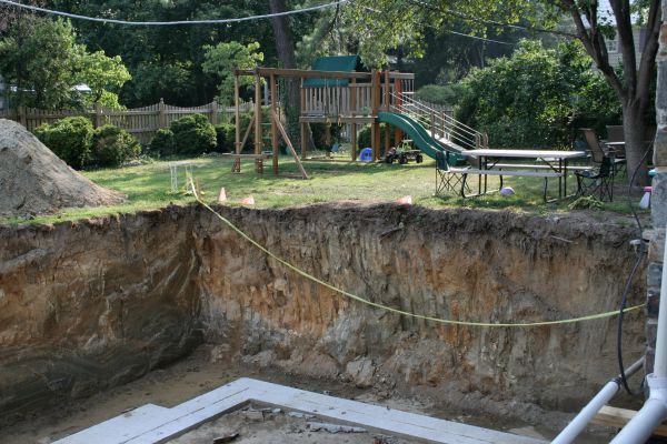 Footer Digging in Glen Allen