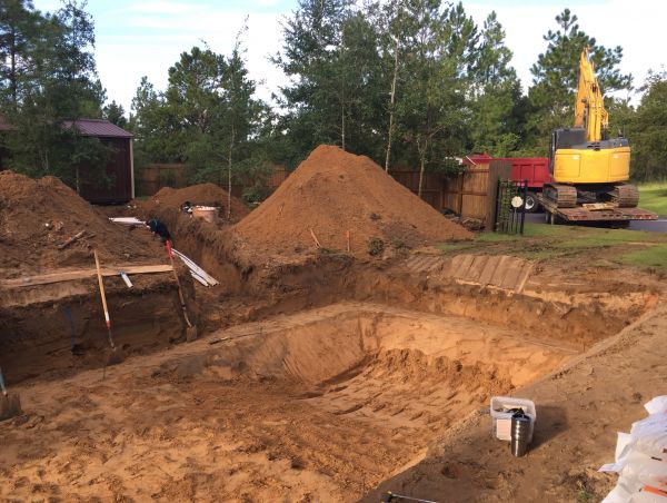 Pool Site Excavation in Glen Allen